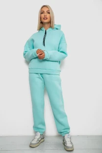 Спортивний костюм жіночий на флісі, колір м'ятний, 238R5726