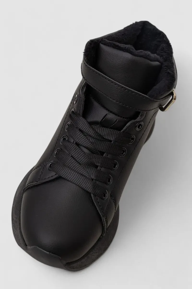 Черевики зимові жіночі на хутрі, колір чорний, 248RXM26 2