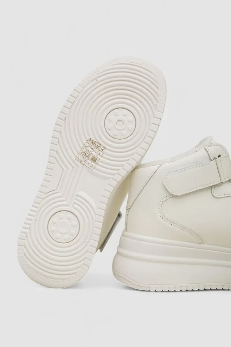Кросівки жіночі зимові на хутрі, колір білий, 248RAM02 7