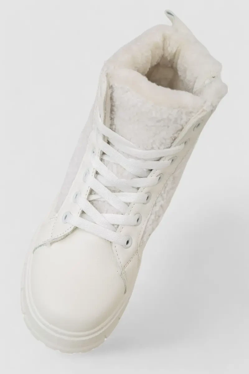 Черевики жіночі зимові на хутрі, колір білий, 248RMB14 2