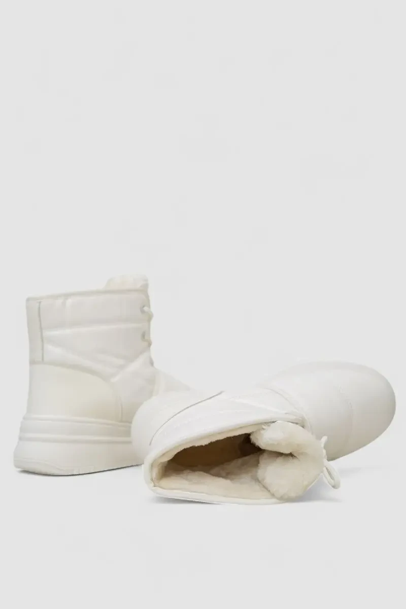 Черевики зимові жіночі на хутрі, колір білий, 248RAM017 5