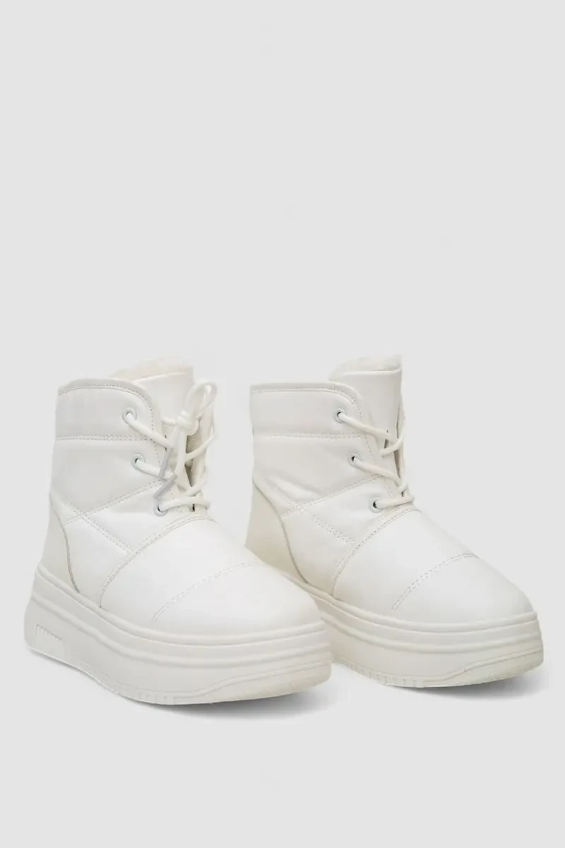 Черевики зимові жіночі на хутрі, колір білий, 248RAM017 2