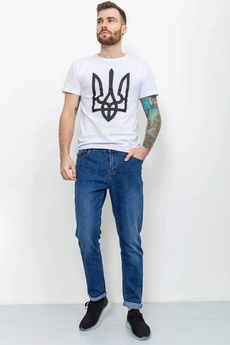 Джинси чоловічі демісезонні, колір синій, 190R620 2