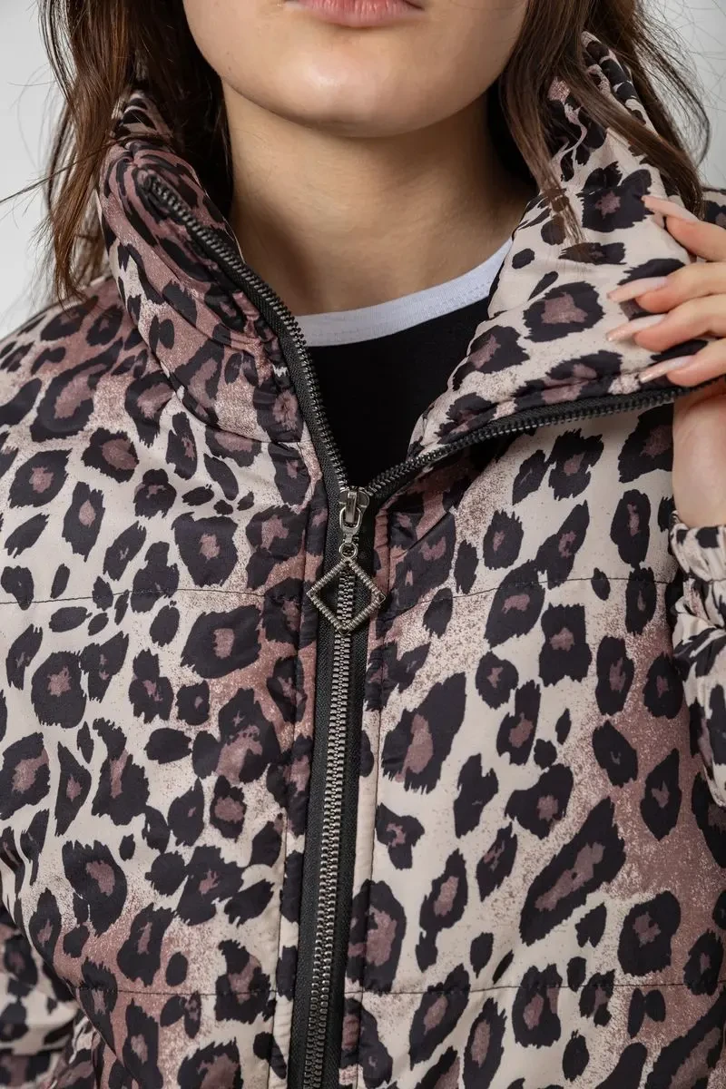Куртка жіноча демісезонна, колір леопардовий, 102R5273-1 5
