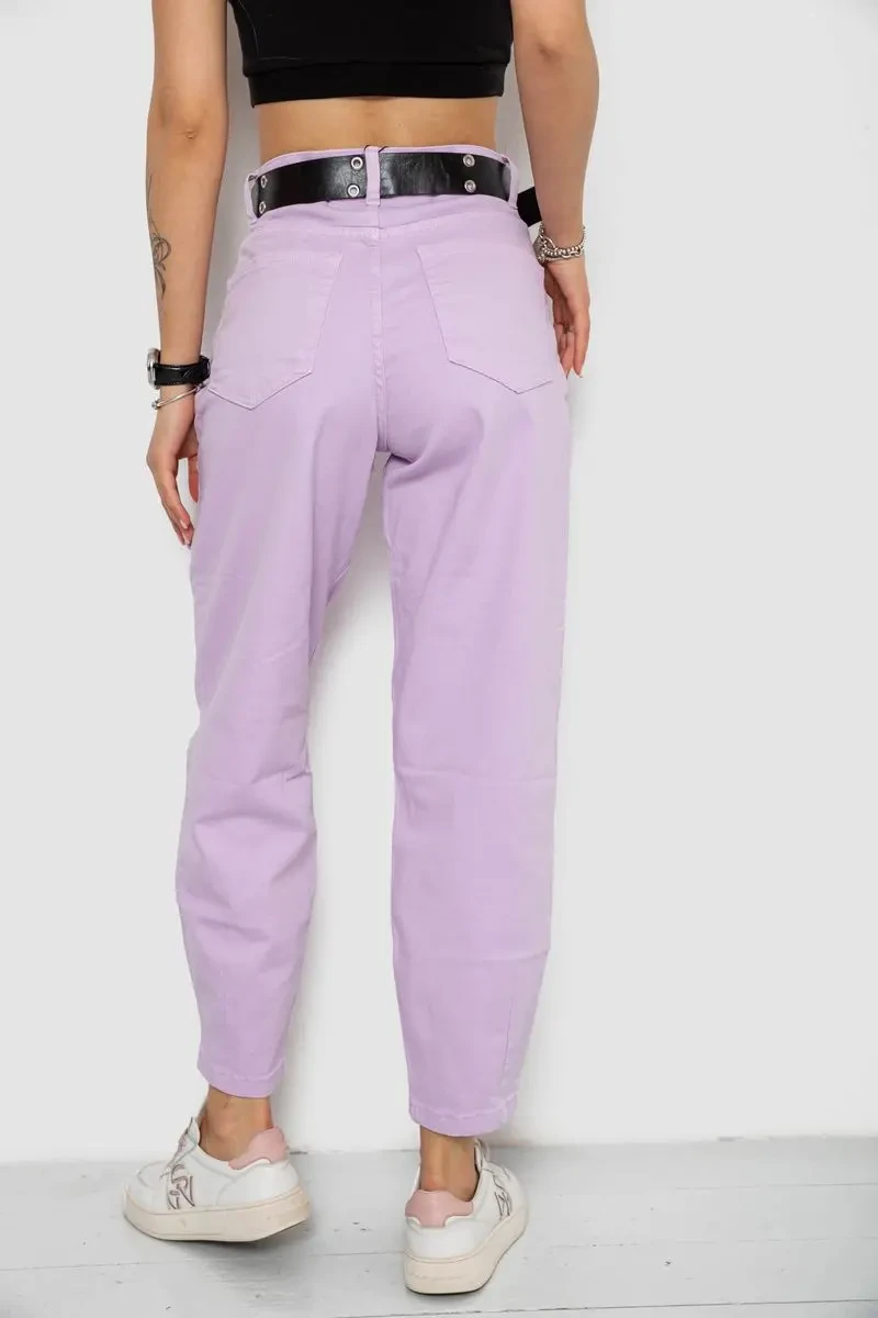 Джинси жіночі балони, колір бузковий, 182R00272 4