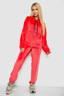 Спортивний костюм жіночий велюровий, колір кораловий, 238R107-1