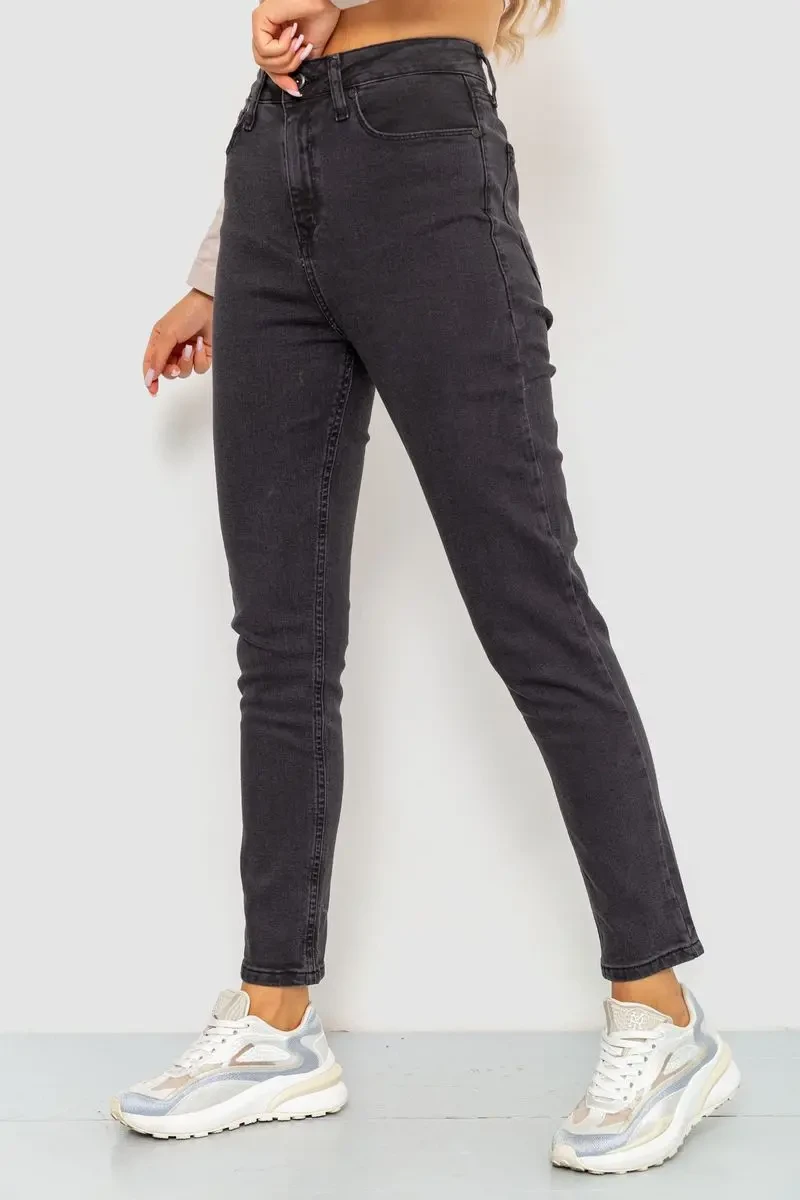 Джинси жіночі стрейчові, колір темно-сірий, 233R1810073 3