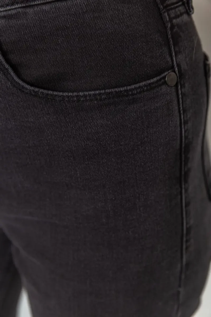 Джинси жіночі стрейчові, колір темно-сірий, 233R1810073 5