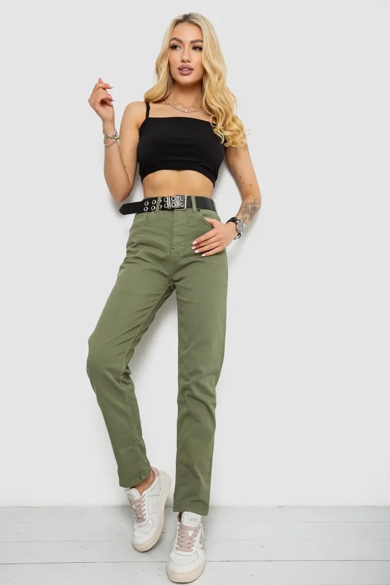 Джинси жіночі, колір хакі, 182R001009 2