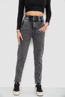 Джинси жіночі МОМ, колір темно-сірий, 244R3295
