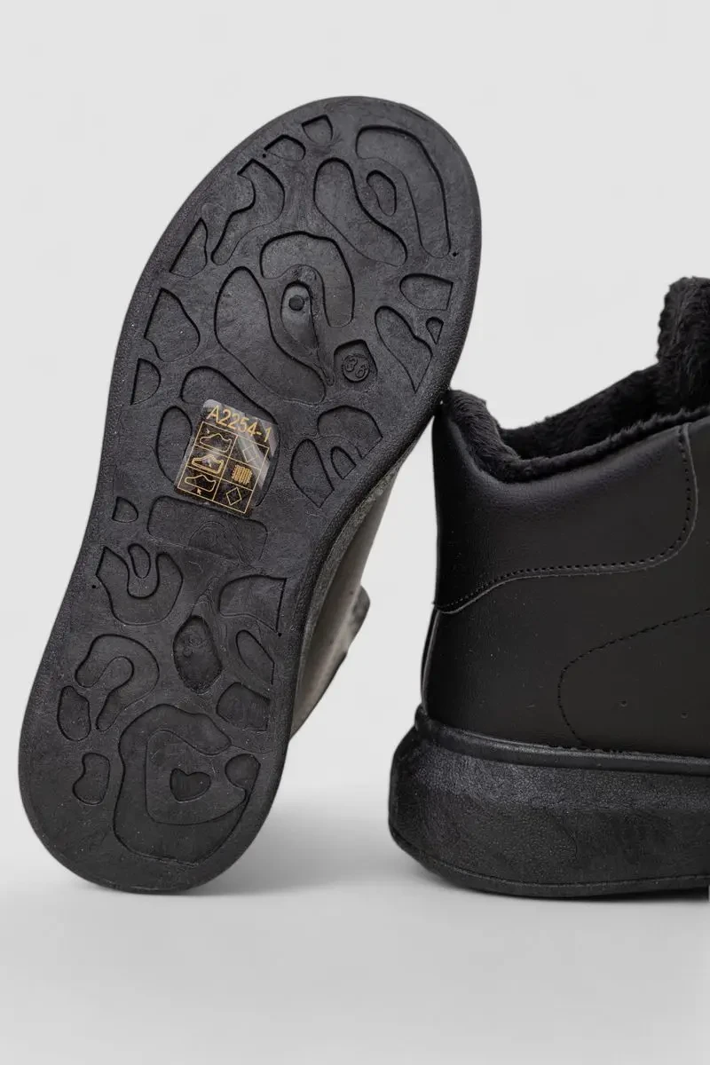 Кросівки жіночі зимові на хутрі, колір чорний, 248RA2254 7
