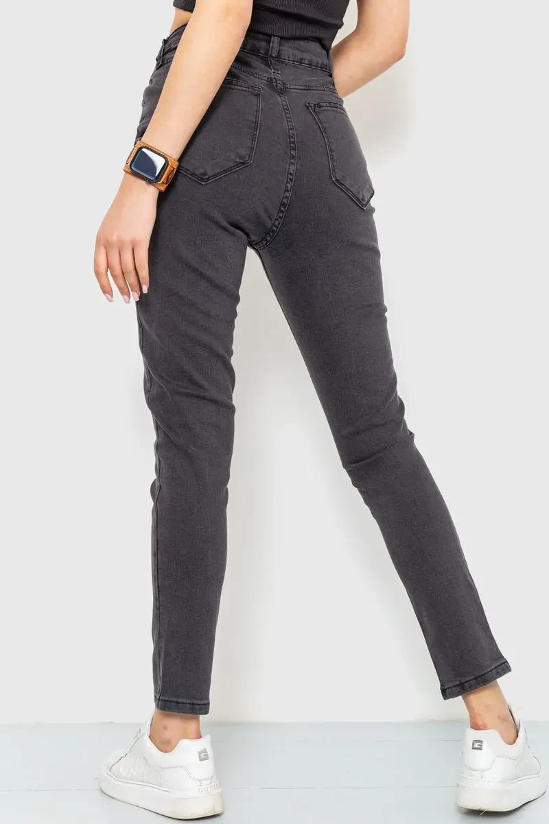Джинси жіночі skinny, колір темно-сірий, 186R0029 4