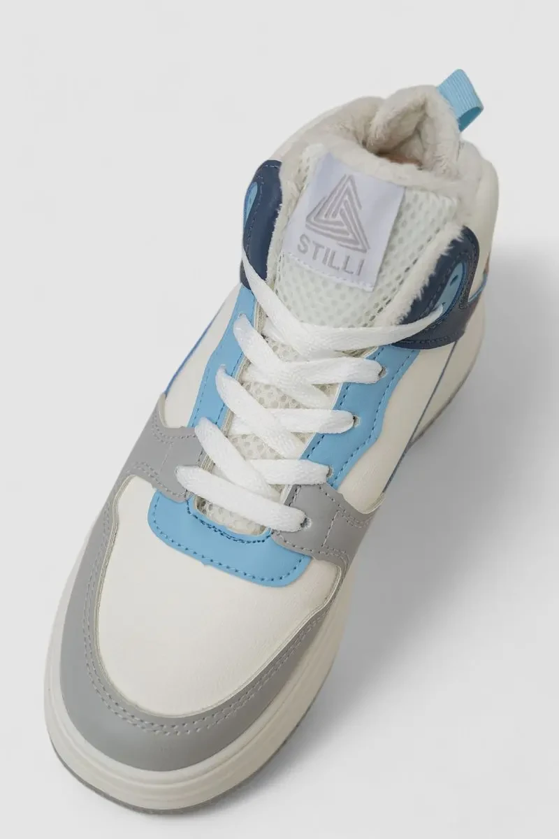 Кросівки жіночі зимові на хутрі, колір біло-рожевий, 248RAM09 2