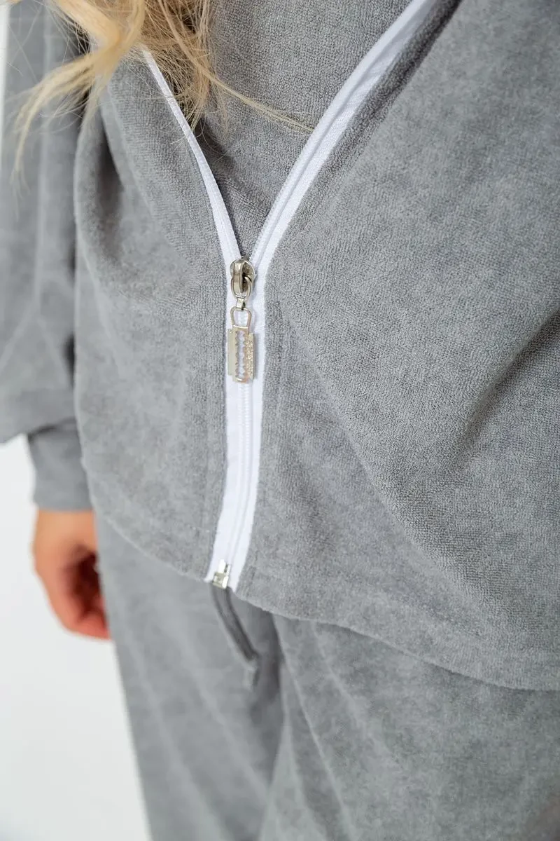 Спорт костюм жіночий махровий трійка, колір сірий, 102R5250 7