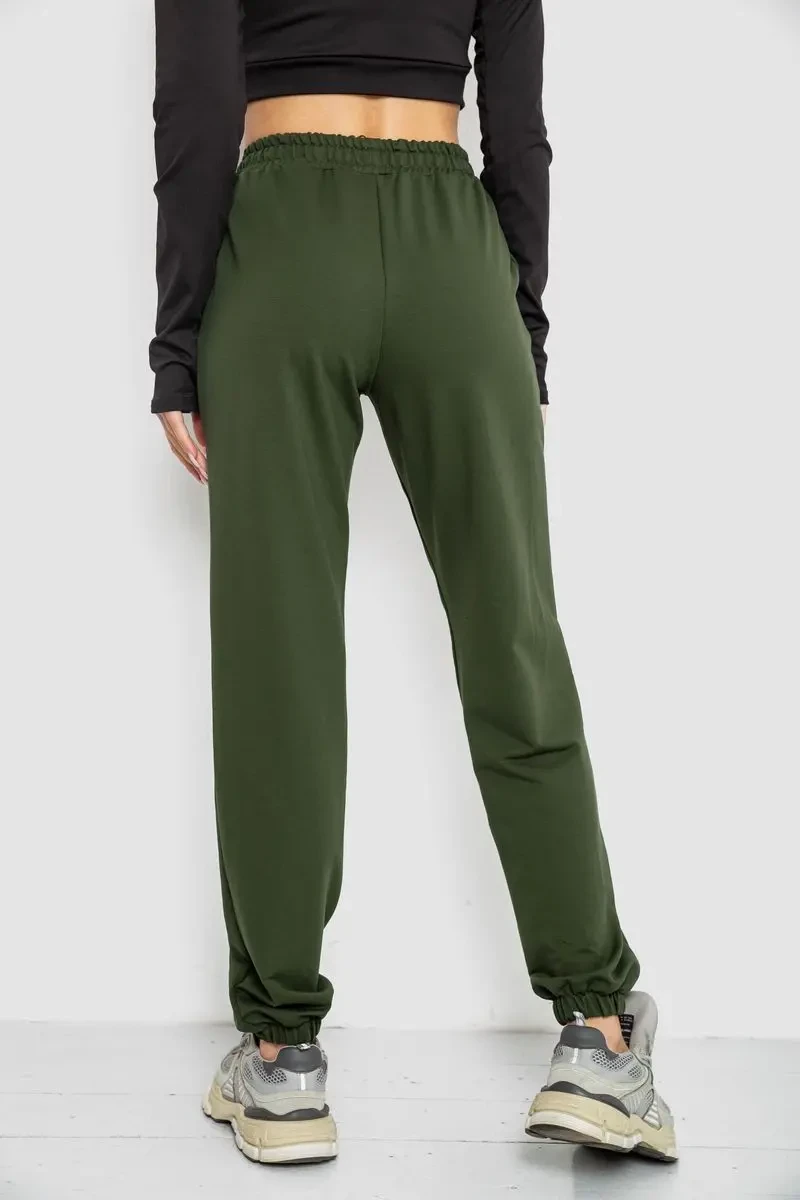 Спортивні штани жіночі, колір хакі, 247R4670-1 4