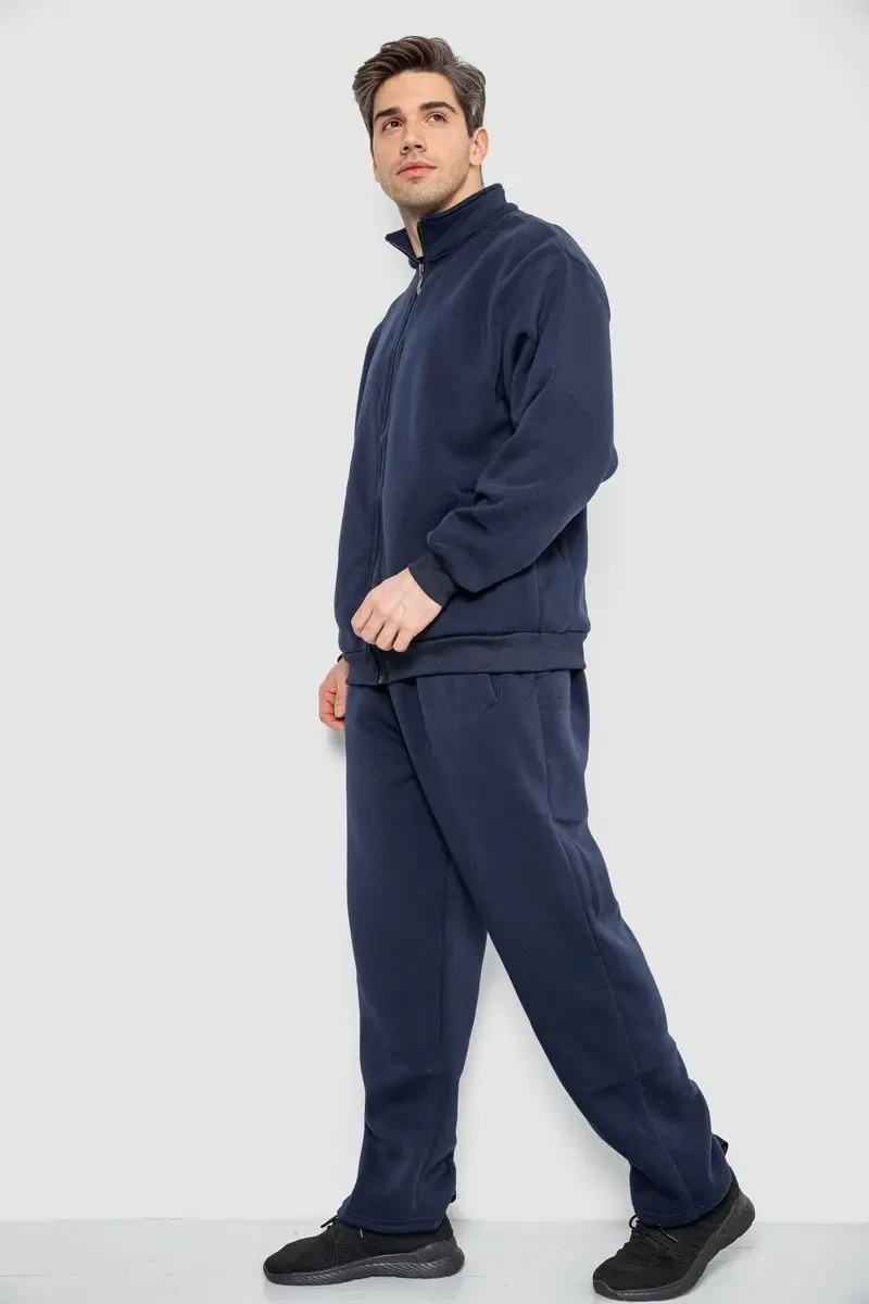 Спортивний костюм чоловічий на флісі, колір темно-синій, 244R981-LH 3