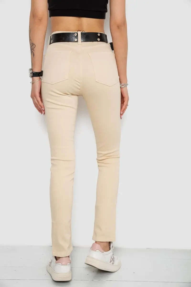 Джинси жіночі, колір бежевий, 182R00251 4
