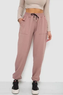 Спортивні штани жіночі, колір пудровий, 238R115
