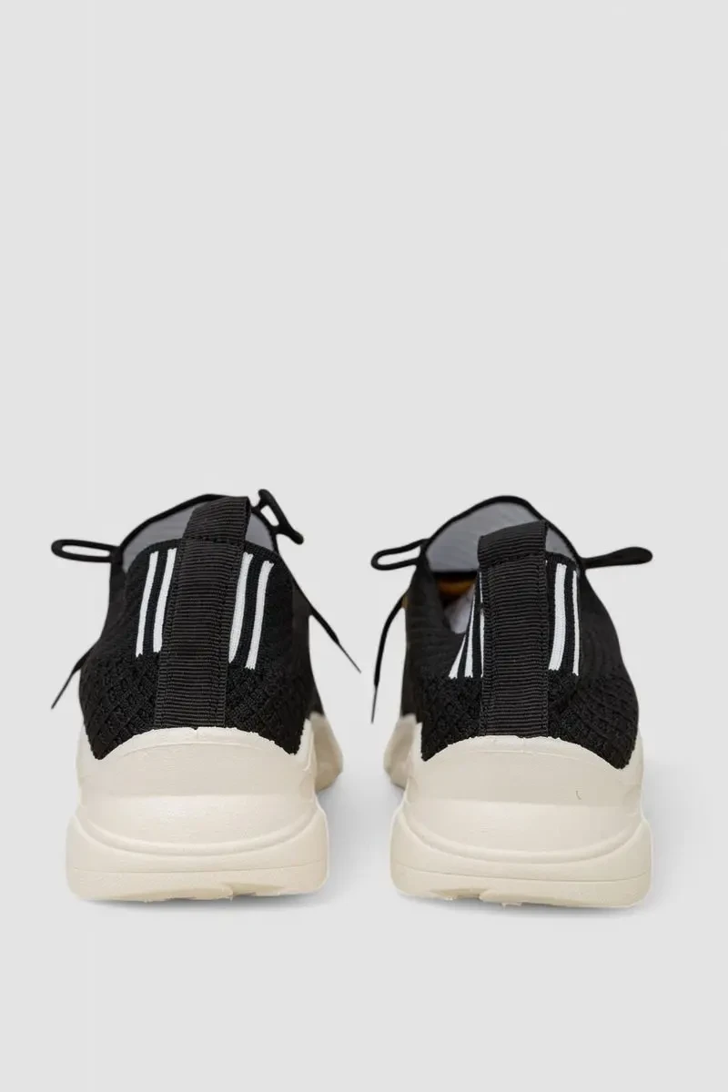 Кросівки жіночі текстильні, колір чорний, 244R281K 4