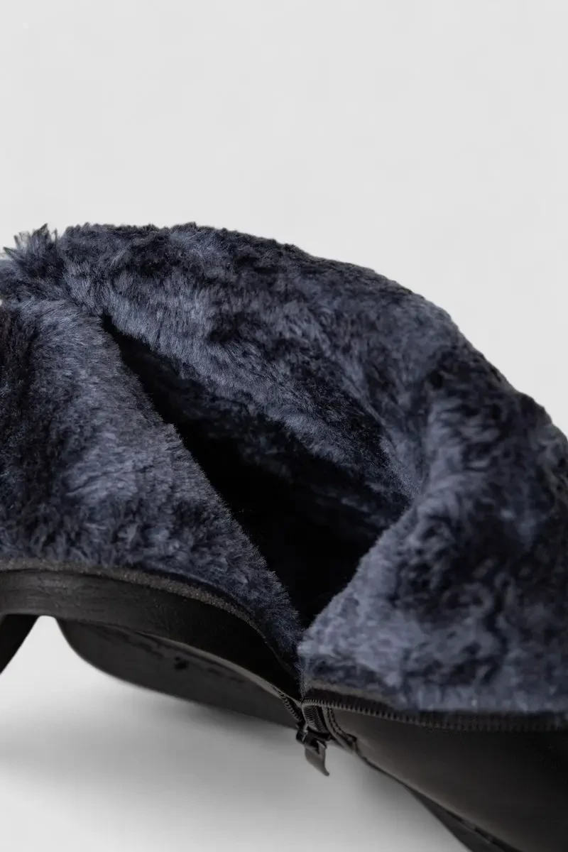 Чоботи жіночі зимові на хутрі, колір чорний, 243RY200 6