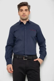 Сорочка чоловіча, колір темно-синій, 214R7114