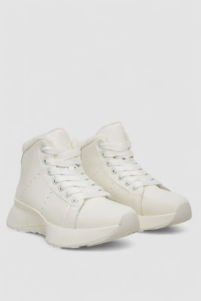 Черевики зимові жіночі на хутрі, колір білий, 248RXM20 3