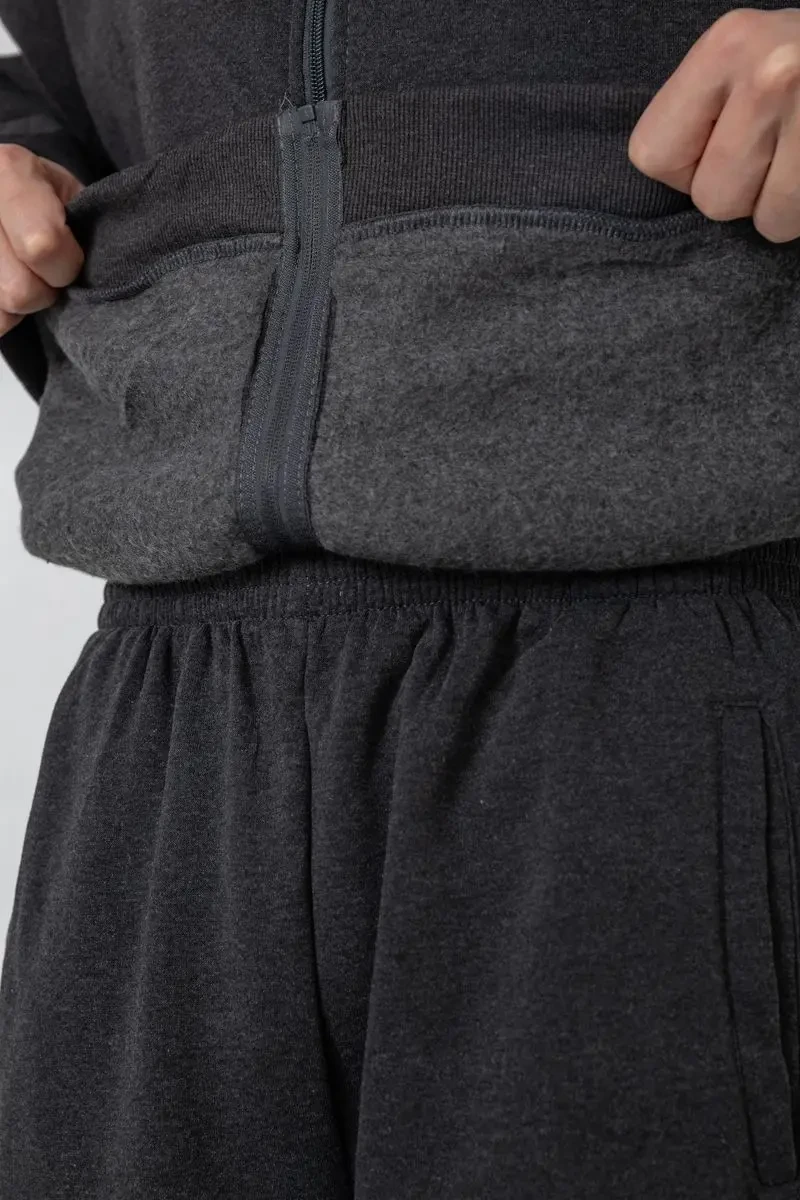 Спортивний костюм чоловічий на флісі, колір темно-сірий, 244R981-LH 6