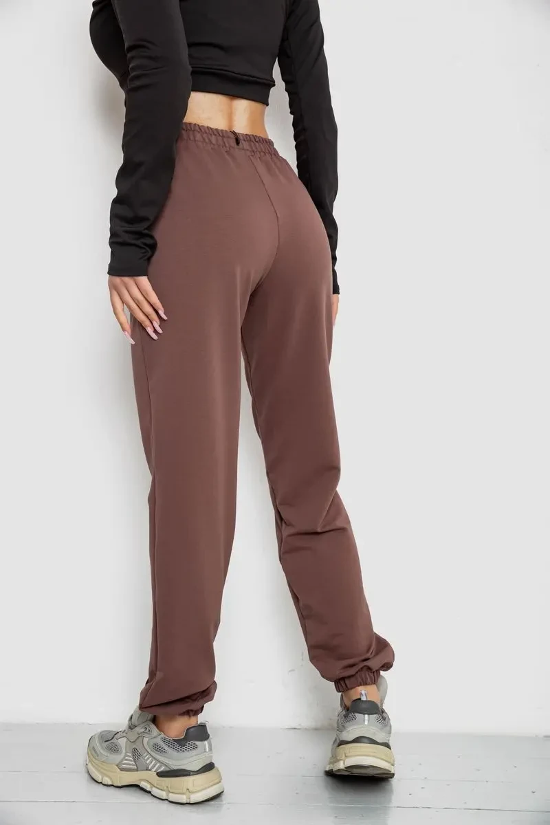 Спортивні штани жіночі, колір шоколад, 247R4670-1 4