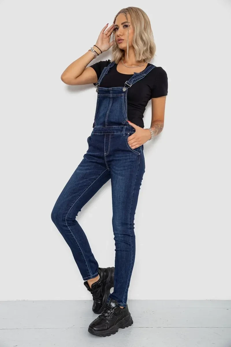 Жіночий комбінезон, колір синій, 250R668 3