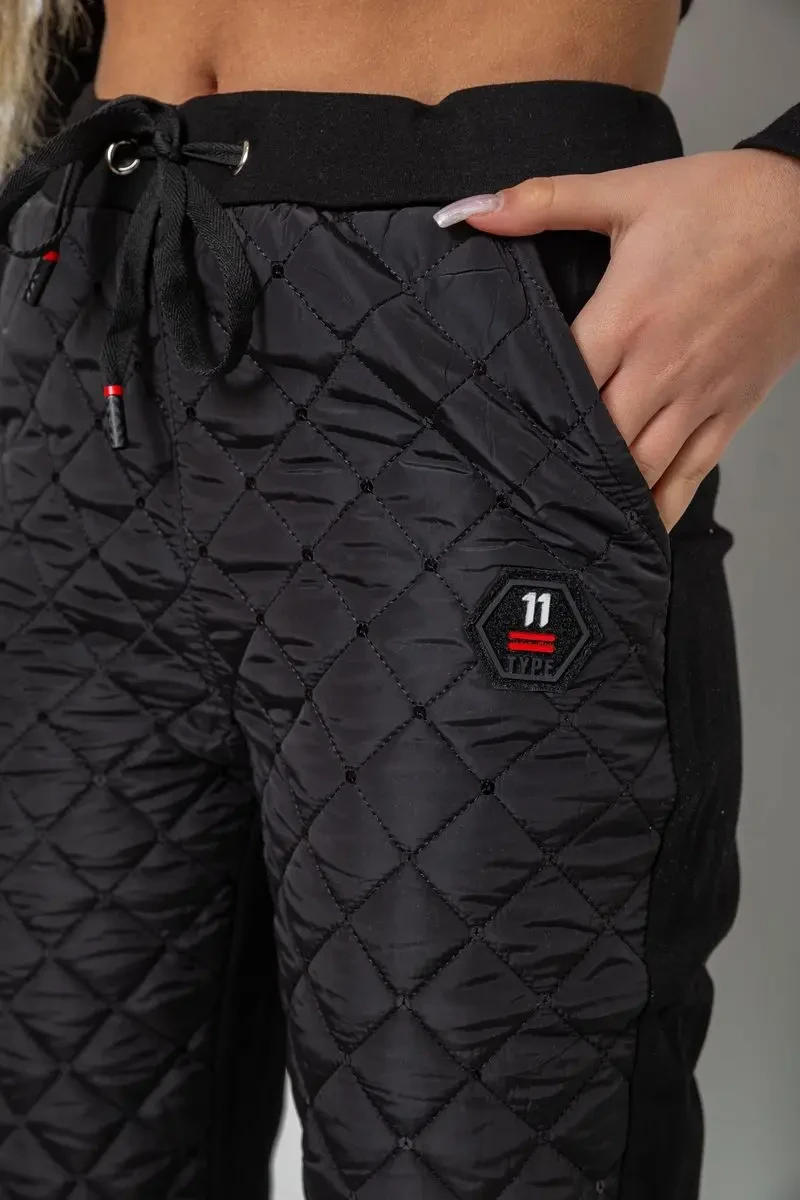 Штани жіночі укорочені, колір чорний, 243RA039 5