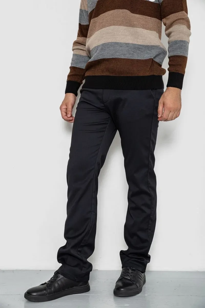 Штани чоловічі класичні, колір чорний, 244RFH305-1 3