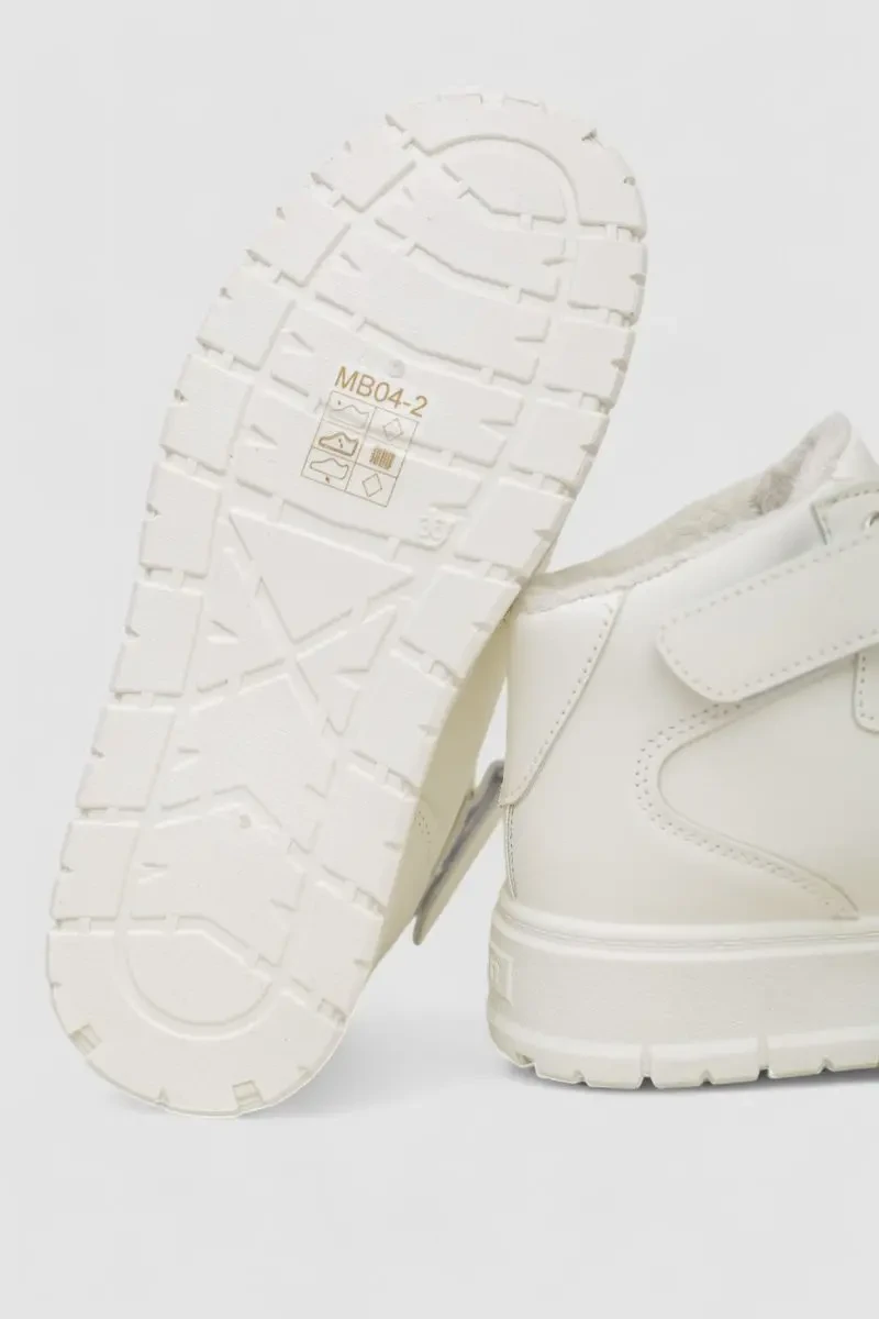 Кросівки жіночі зимові на хутрі, колір білий, 248RMB04 7