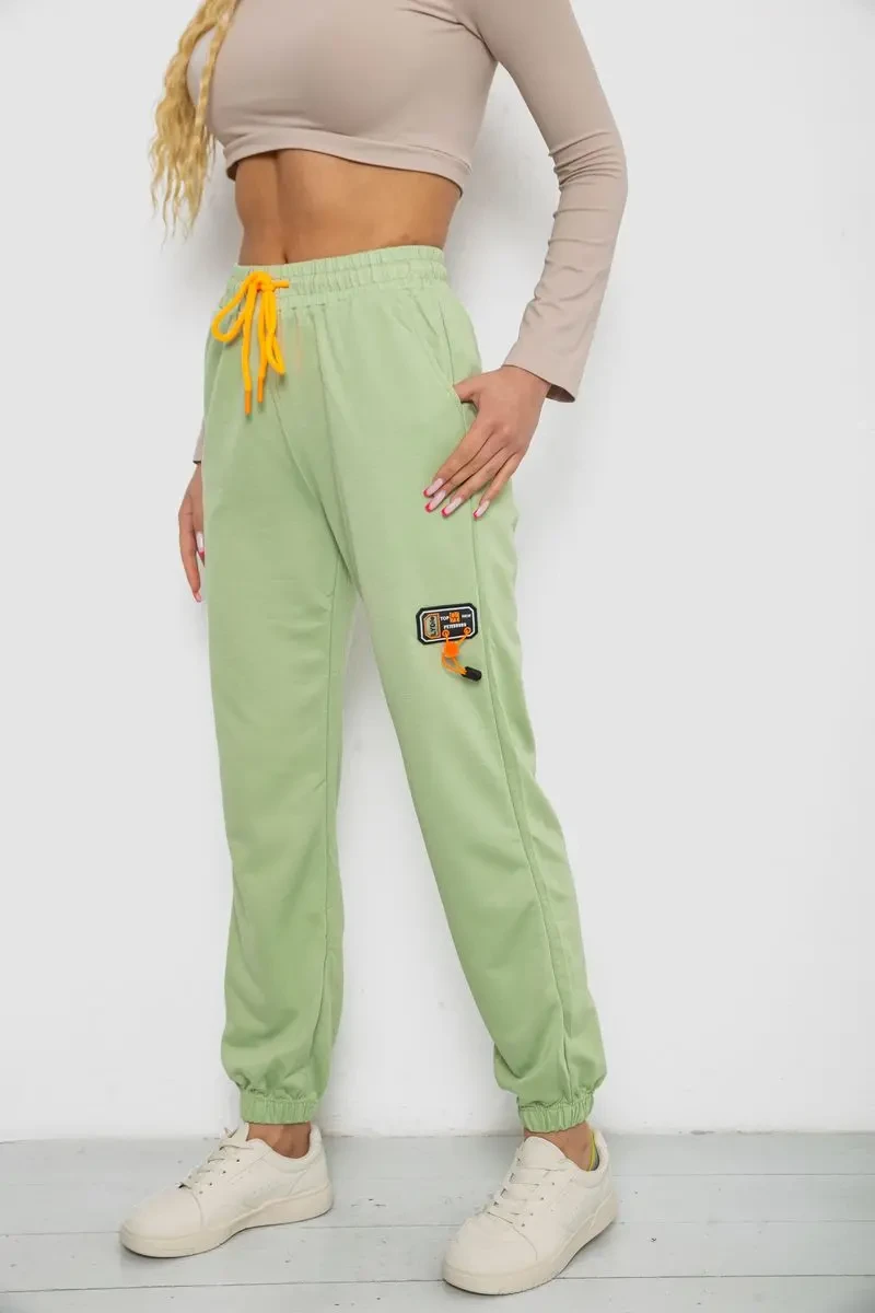 Спортивні штани жіночі, колір фісташковий, 238RJH016 3