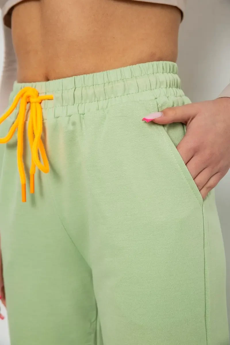Спортивні штани жіночі, колір фісташковий, 238RJH016 5