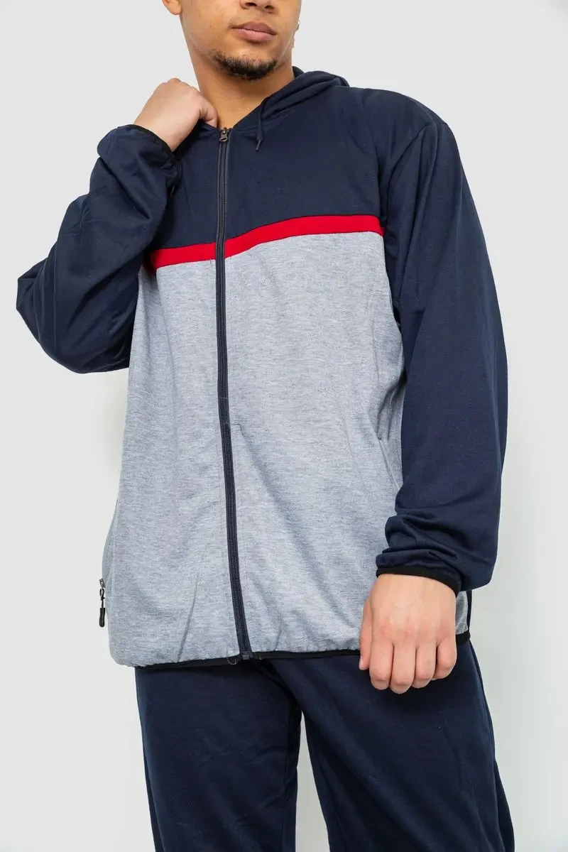 Спорт костюм чоловічий, колір синьо-сірий, 244R9133 2