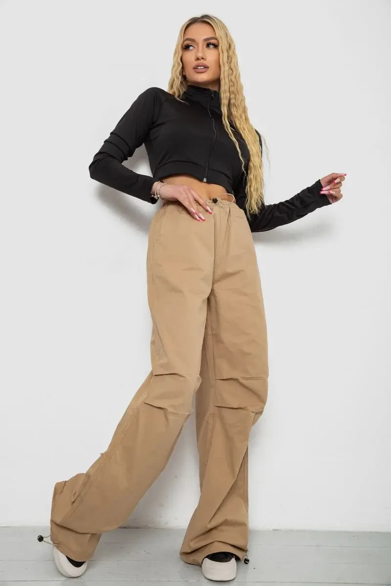 Штани карго жіночі, колір бежевий, 238R5333 2