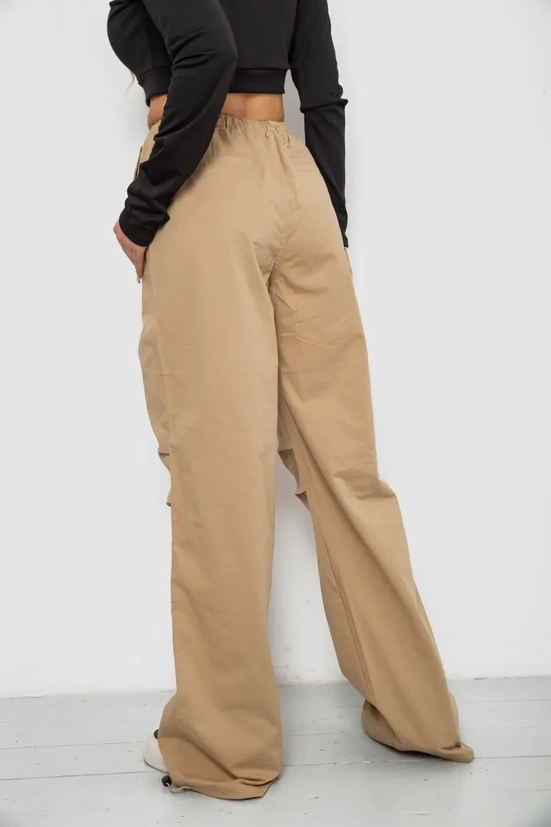 Штани карго жіночі, колір бежевий, 238R5333 4
