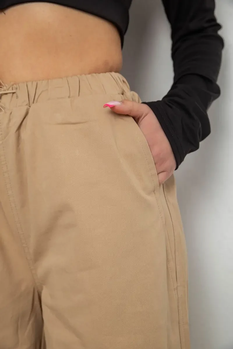 Штани карго жіночі, колір бежевий, 238R5333 5
