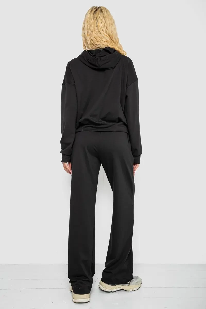 Спортивний костюм жіночий, колір чорний, 241R2001-11 4