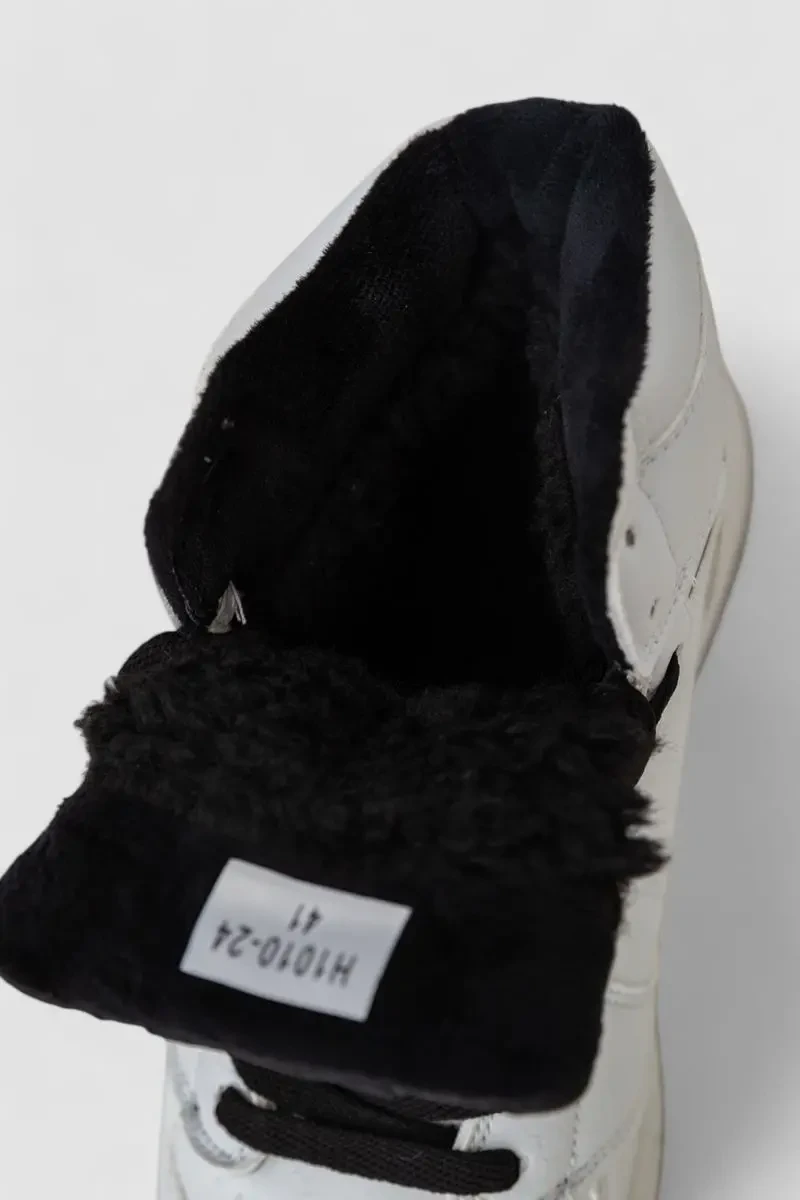 Кросівки чоловічі зимові на хутрі, колір біло-чорний, 248RH1010-24 6
