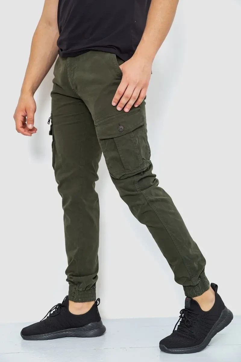 Штани карго чоловічі, колір хакі, 244R2073 3