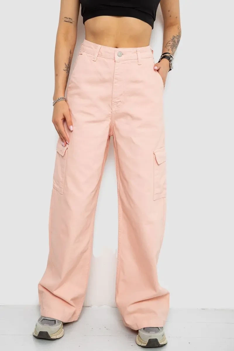 Джинси жіночі, колір персиковий, 250R2535