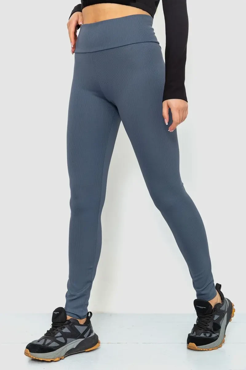 Лосини в рубчик, колір темно-сірий, 241R100 3