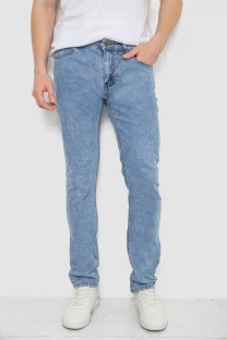 Джинси чоловічі однотонні, колір блакитний, 244R21-726