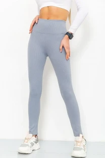 Лосини в рубчик, колір світло-сірий, 221R003