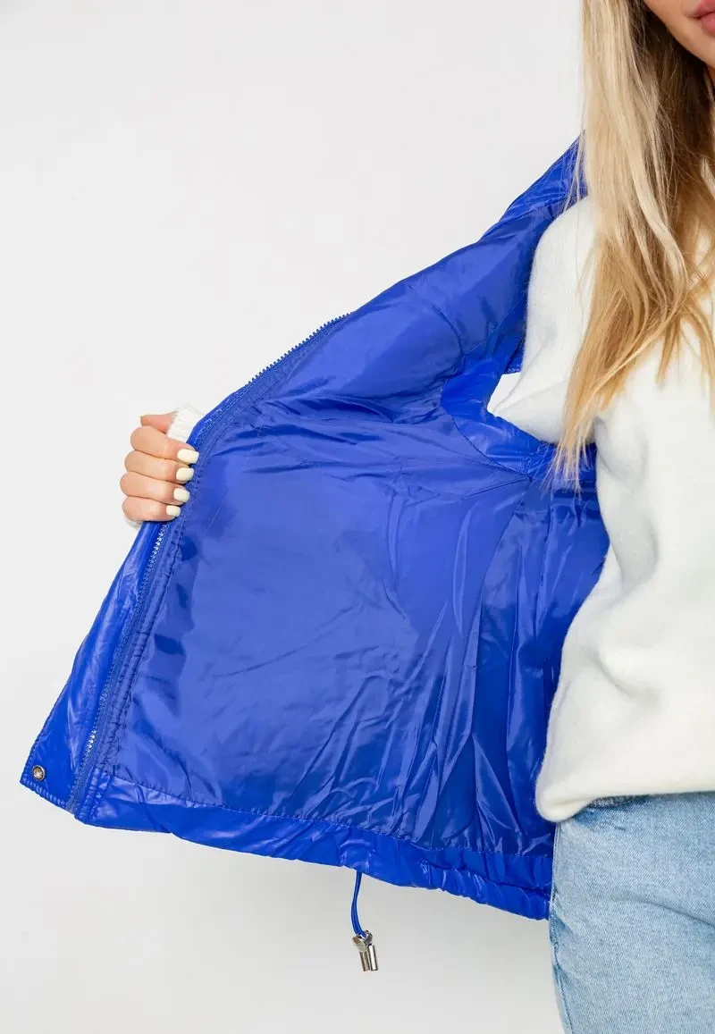 Жилетка жіноча однотонна, колір електрик, 244R915 5