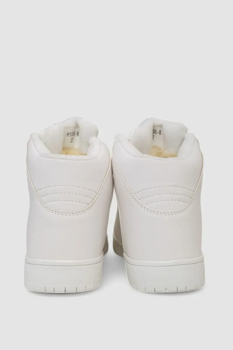 Кросівки жіночі зимові на хутрі, колір білий, 248RH1060 4