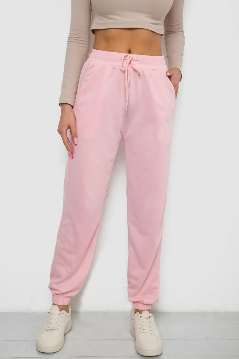 Спортивні штани жіночі, колір рожевий, 238RJH019