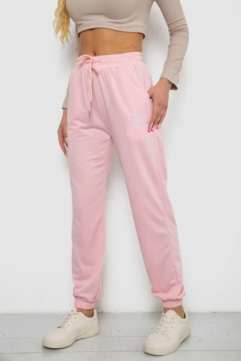 Спортивні штани жіночі, колір рожевий, 238RJH019 3
