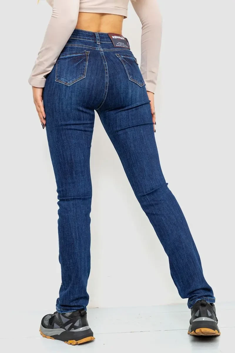 Джинси жіночі стрейч, колір синій, 214R1419 4